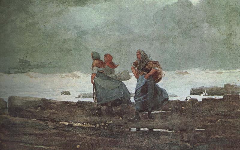 Winslow Homer Fisherwoman Mother china oil painting image